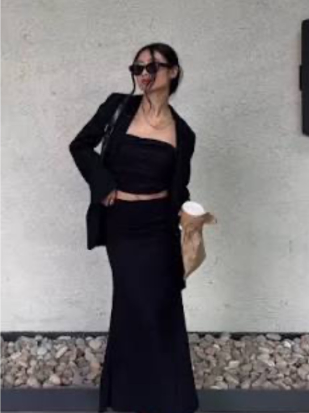 OGL Move Black Maxi Mermaid Skirt *NEW - Picture 5 of 7